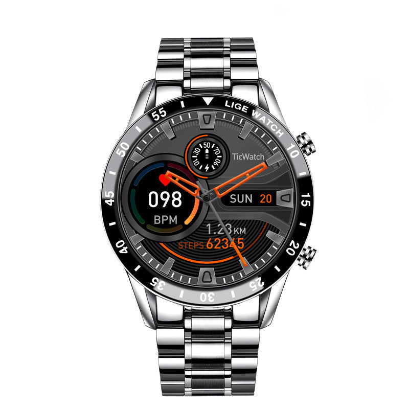 Multifunctional Smart Watch with Bluetooth Calling – Heart Rate, Blood Pressure, Pedometer & Waterproof (30M)