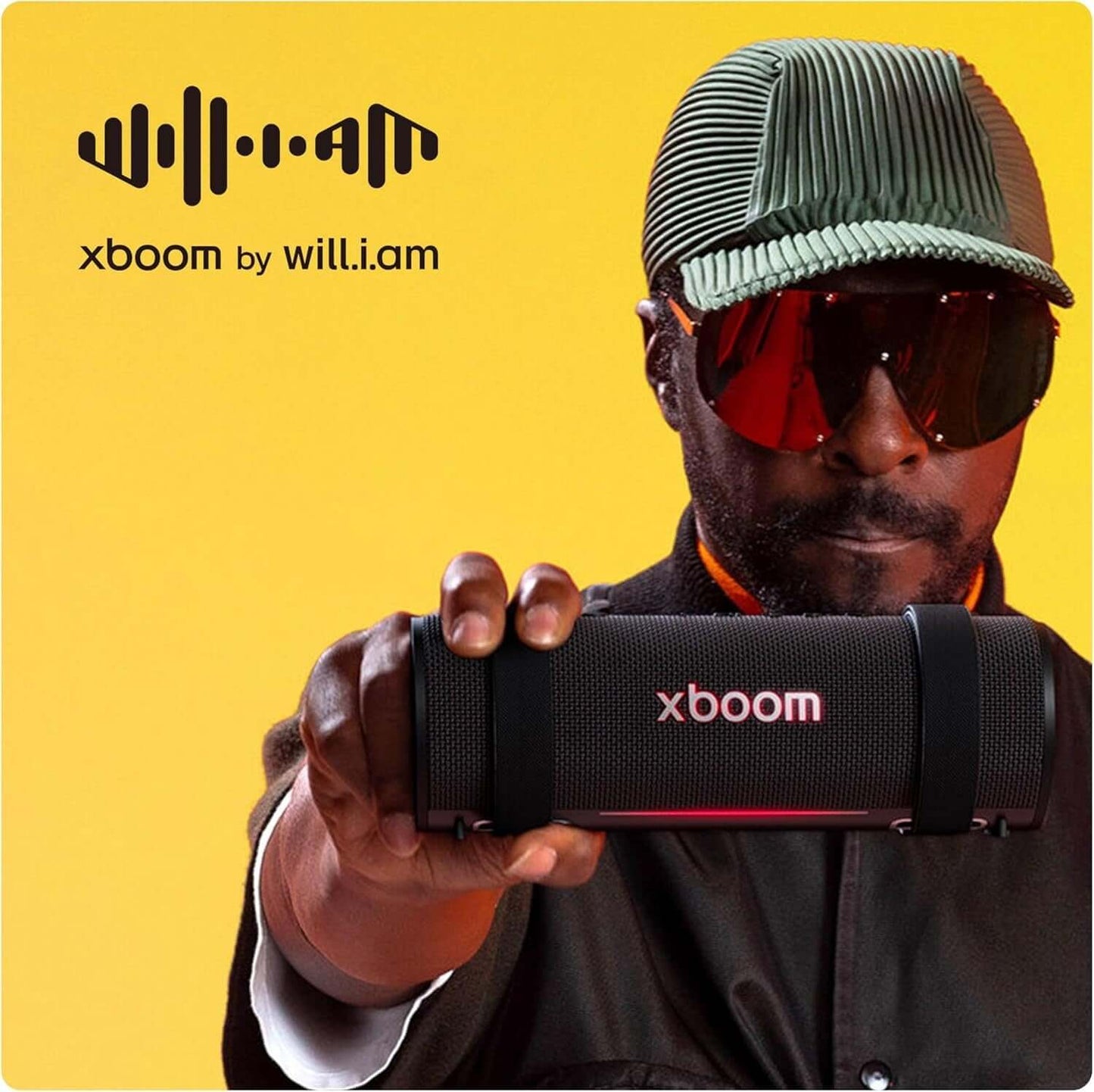 LG XBOOM GRAB PORTABLE BLUETOOTH SPEAKER 30W WATER RESISTANT IP67 AUX-IN BLACK