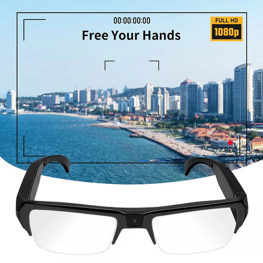 1080P HD Camera Glasses | Wearable Video Recording Smart Glasses with Audio DVR