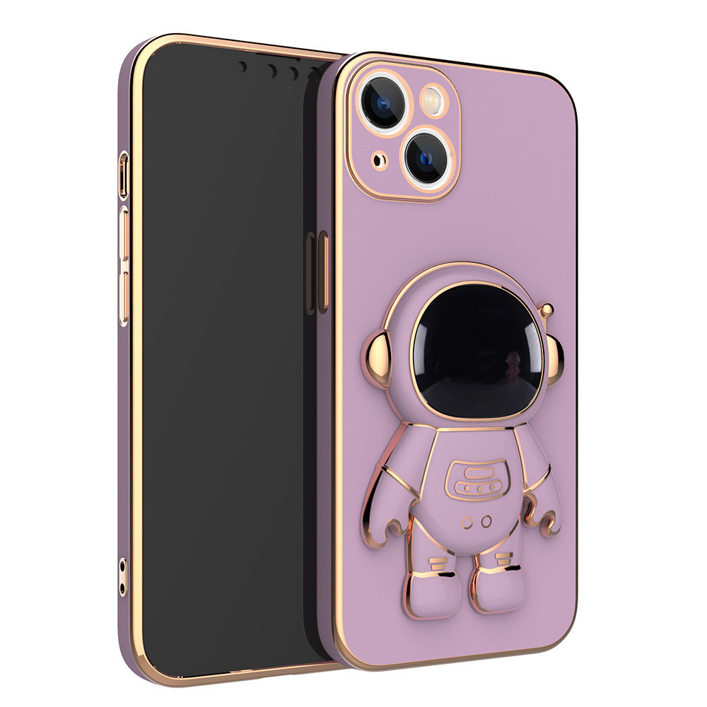 Funda para iPhone de Astronauta 3D con Soporte – Cubierta Protectora Antigolpes, Divertido Diseño Espacial
