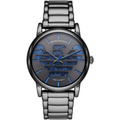 Emporio Armani AR60029 Meccanico Men's Watch | 43mm | Automatic | Skeleton Dial | Gunmetal Steel | 30M WR