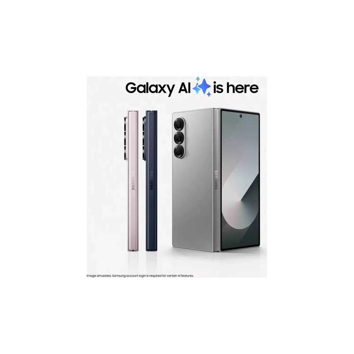 Samsung Galaxy Z Fold 6 5G 256GB Foldable Smartphone | 7.6” Dynamic AMOLED 2X AI Phone Unlocked
