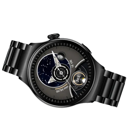 Smartwatch for Men – Big Display, Call Function, Fitness Tracker & Custom Watch Faces (Black)