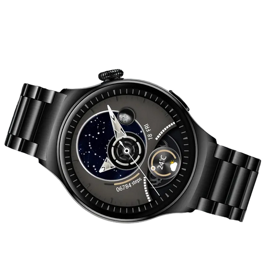 Smartwatch for Men – Big Display, Call Function, Fitness Tracker & Custom Watch Faces (Black)