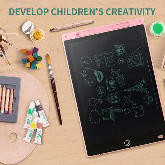 LCD Drawing Tablet for Kids | Colour Writing Board | Reusable Electronic Doodle Pad | Stylus Included | 6.5"–16"