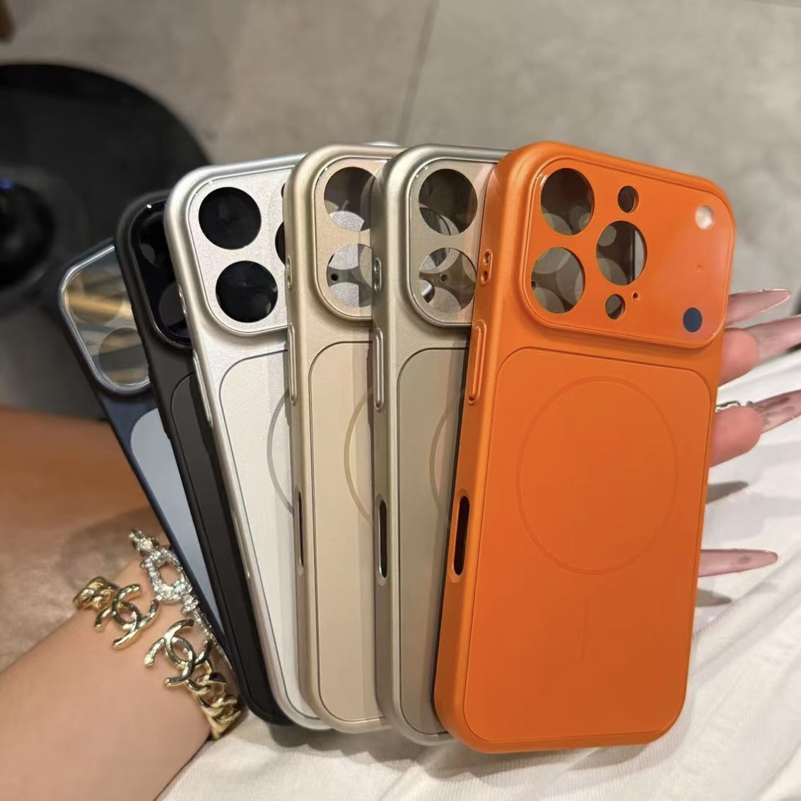 Magnetic MagSafe Compatible Phone Case | Frosted Glass Armor Cover for iPhone 13–17 Series Pro Max