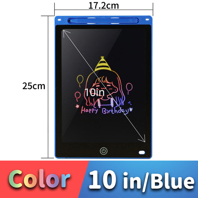 LCD Drawing Tablet for Kids | Colour Writing Board | Reusable Electronic Doodle Pad | Stylus Included | 6.5"–16"