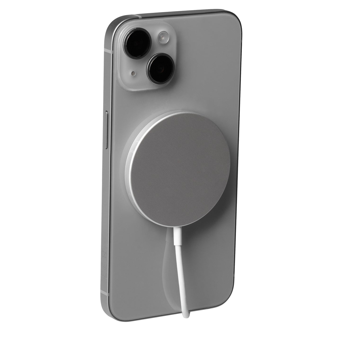 Maplin Magnetic USB-C 15W Wireless Charger | Qi Compatible | iPhone & Android | 55mm Compact Pad