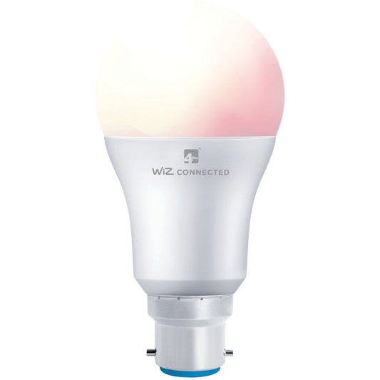 4lite WiZ Connected A60 Smart LED Bulb B22 | 16M Colours | 8W=60W | Dimmable | WiFi | Alexa Google Siri