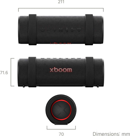 LG XBOOM GRAB PORTABLE BLUETOOTH SPEAKER 30W WATER RESISTANT IP67 AUX-IN BLACK