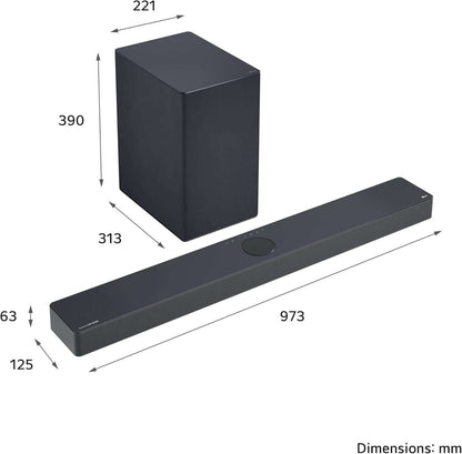 LG USC9S SOUNDBAR HOME CINEMA 3.1.3 WIRELESS SUBWOOFER 4K DOLBY ATMOS RRP £999