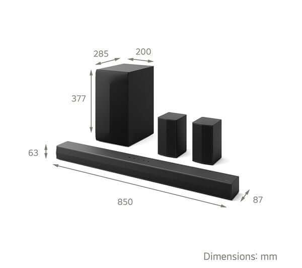 LG US60TR SOUNDBAR 5.1 440W WIRELESS SUBWOOFER BLUETOOTH HDMI USB AI SOUND PRO