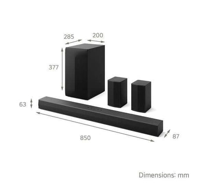 LG US60TR SOUNDBAR 5.1 440W WIRELESS SUBWOOFER BLUETOOTH HDMI USB AI SOUND PRO