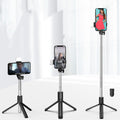 Bluetooth Selfie Stick Tripod with Fill Light – 360° Rotating, Wireless Remote for iPhone
