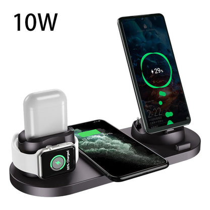6-in-1 Wireless Charging Station – Fast Charger for iPhone, Apple Watch & Multiple Devices