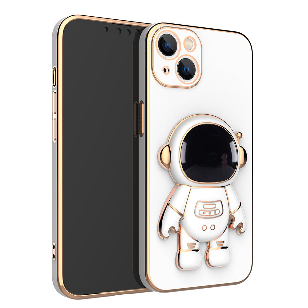 Funda para iPhone de Astronauta 3D con Soporte – Cubierta Protectora Antigolpes, Divertido Diseño Espacial
