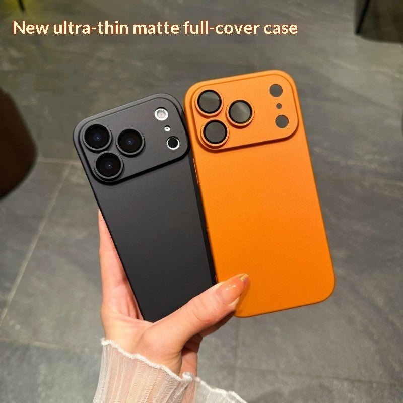 Frosted PC Hard Case with Built-In Lens Protector | iPhone 16 & 17 Series | Drop-Proof | Ultra-Thin | Full Cover
