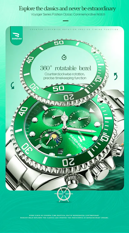 Zenith Legacy Mechanical Watch | 40mm Stainless Steel | Mineral Glass | 50 Bar Water Resistant | Luminous