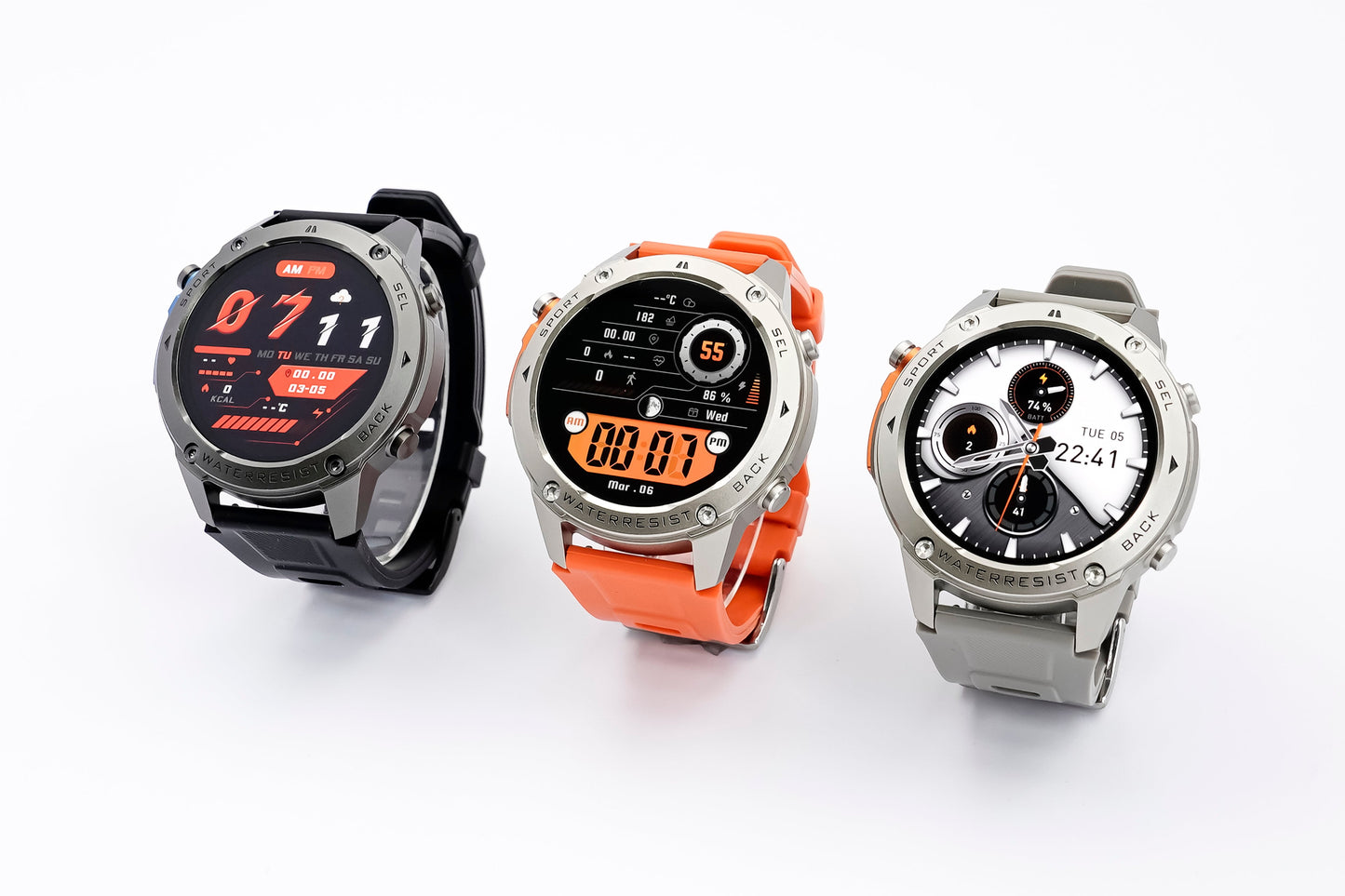 TrainorX GPS AMOLED Smartwatch – 170+ Sports Modes, Dual GPS, 5ATM Waterproof & Health Tracking