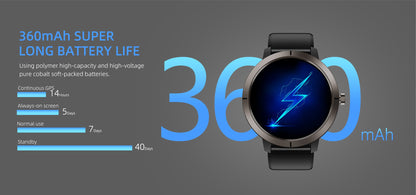 Bardman SmartX Smartwatch | AMOLED Display, GPS, Dual Frequency & 180+ Sports Modes | Military-Grade