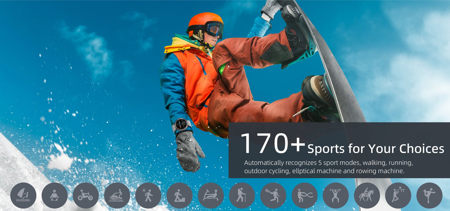 Bardman SmartX Smartwatch | AMOLED Display, GPS, Dual Frequency & 180+ Sports Modes | Military-Grade