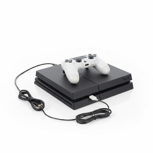 Sony PlayStation 4 500GB Console Bundle | Original Phat Model | Gold DualShock 4 | Used – Good to Very Good