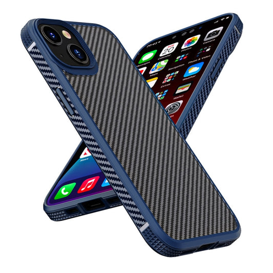 iPAKY MG Series Carbon Fiber Case for iPhone 13 / 13 Mini | TPU + PC Shockproof | Slim Protective Cover
