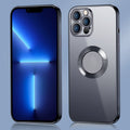 9D Electroplated Metal Ring Clear Case for iPhone 11 & 12 | PC + TPU Shockproof | Anti-Fingerprint | Slim