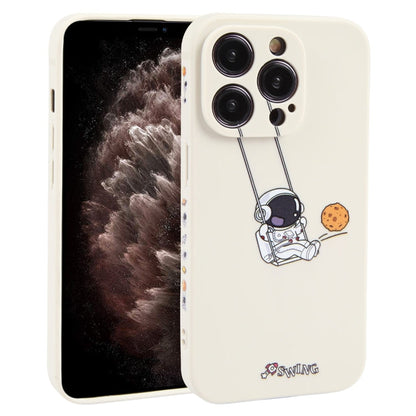 Astronaut Swinging Pattern TPU Phone Case, For iPhone 13 mini, For iPhone 12, For iPhone 12 Pro Max, For iPhone 12 Pro, For iPhone 12 mini, For iPhone 11 Pro Max, For iPhone 11, For iPhone 11 Pro