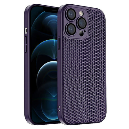 Honeycomb Radiating PC Phone Case, For iPhone 13, For iPhone 12, For iPhone 12 Pro Max