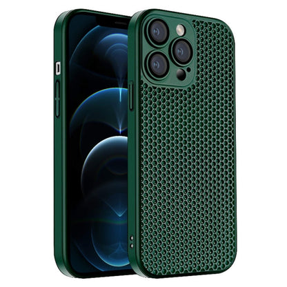 Honeycomb Radiating PC Phone Case, For iPhone 13, For iPhone 12, For iPhone 12 Pro Max