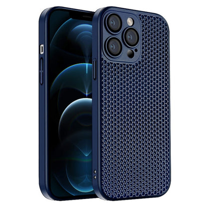 Honeycomb Radiating PC Phone Case, For iPhone 13, For iPhone 12, For iPhone 12 Pro Max