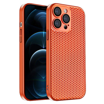 Honeycomb Radiating PC Phone Case, For iPhone 13, For iPhone 12, For iPhone 12 Pro Max