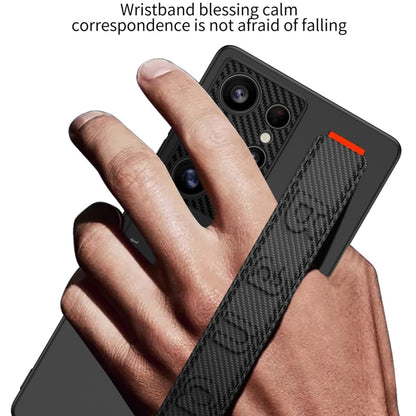 GKK Ultra-Thin Wristband Case for Samsung Galaxy S25 Ultra 5G – Shockproof Cover with Adjustable Holder | Titanium Gray