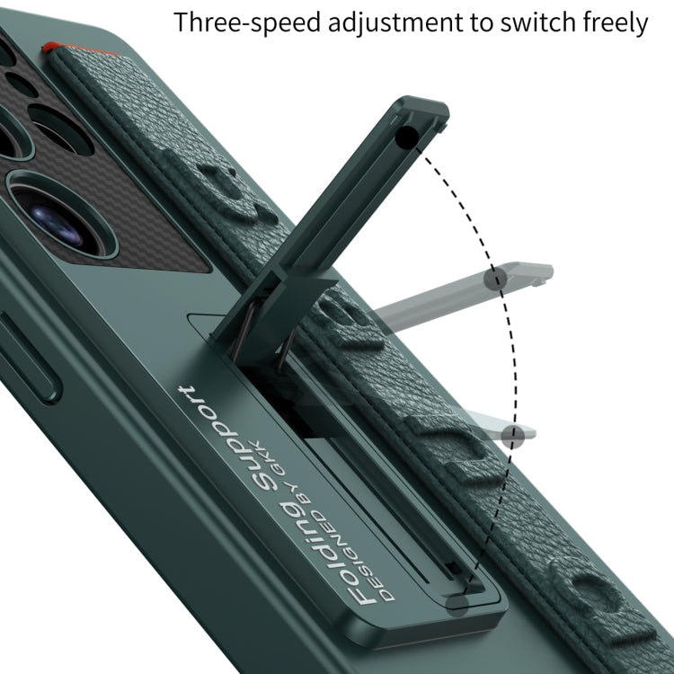 GKK Ultra-Thin Wristband Case for Samsung Galaxy S25 Ultra 5G – Shockproof Cover with Adjustable Holder | Titanium Gray