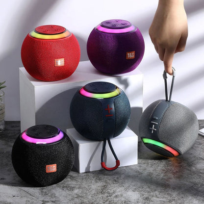 Portable Mini Outdoor Wireless Bluetooth Speaker with LED Atmosphere Light (T&G TG683 )