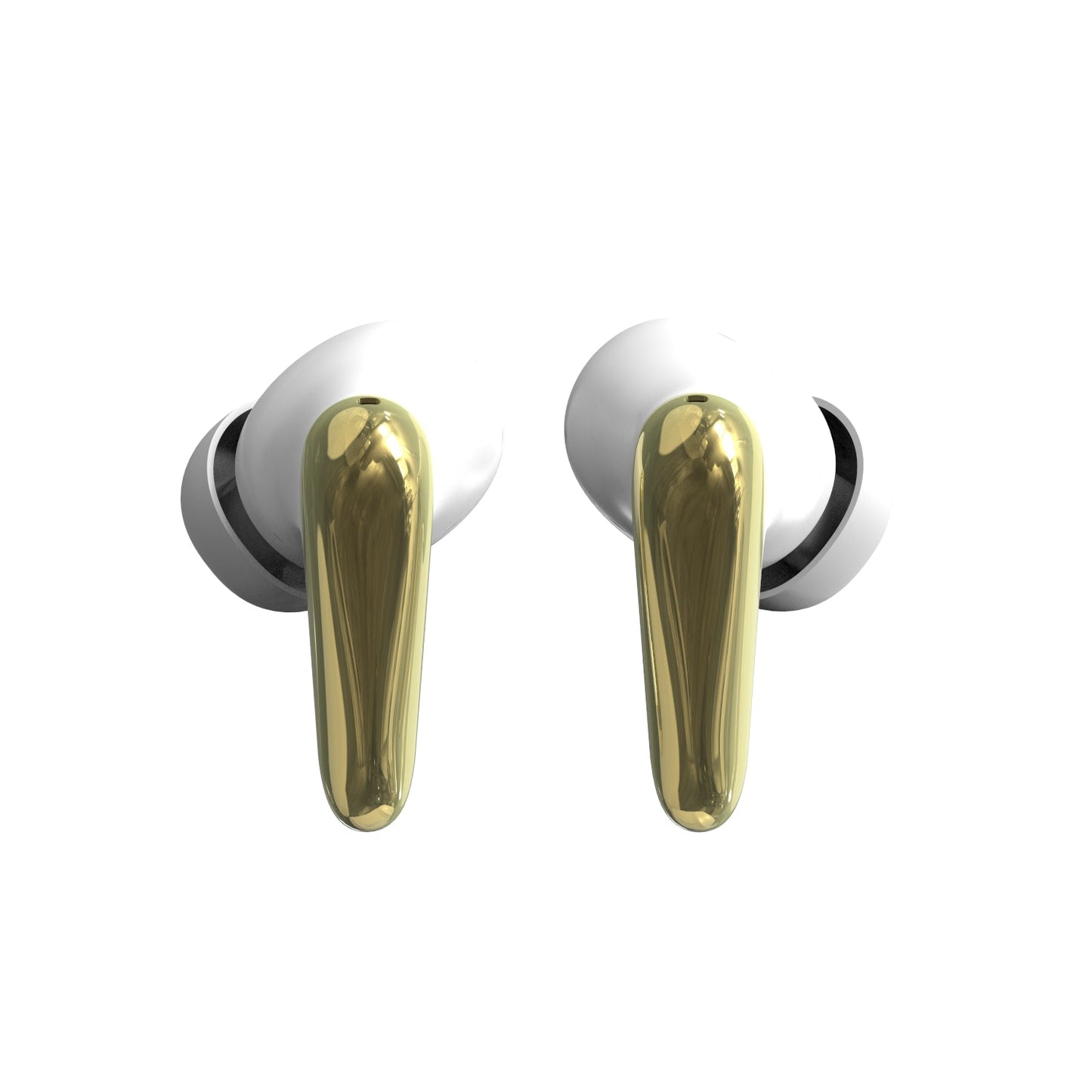 Active Noise Cancelling Friendie AIR Focus ANC Earbuds – Pearl White and Gold (In Ear Wireless Headphones)