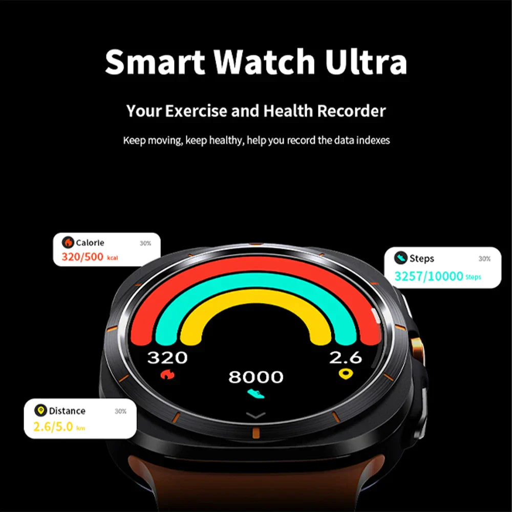 Ultra Men GPS Smartwatch – Fitness Tracker, Call Support, Heart Rate & Sports Modes (iOS & Android)