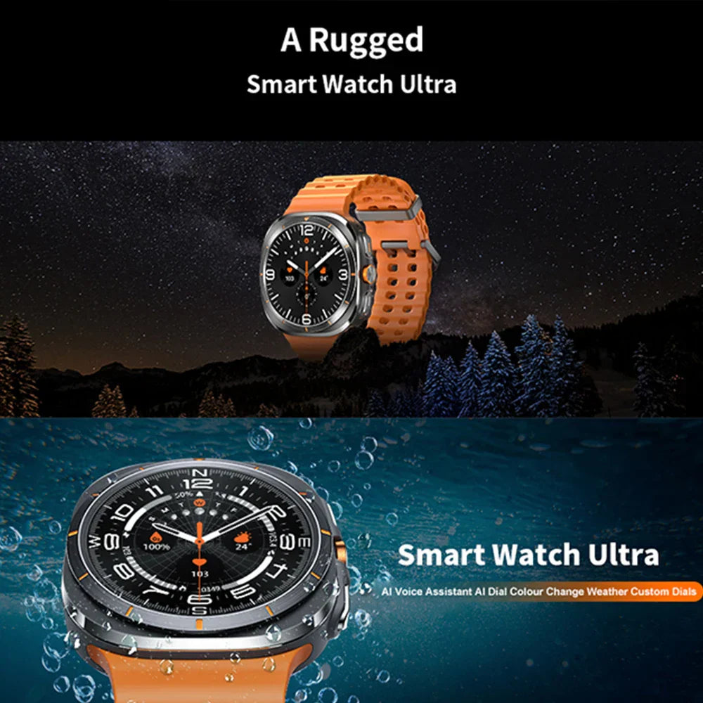 Ultra Men GPS Smartwatch – Fitness Tracker, Call Support, Heart Rate & Sports Modes (iOS & Android)