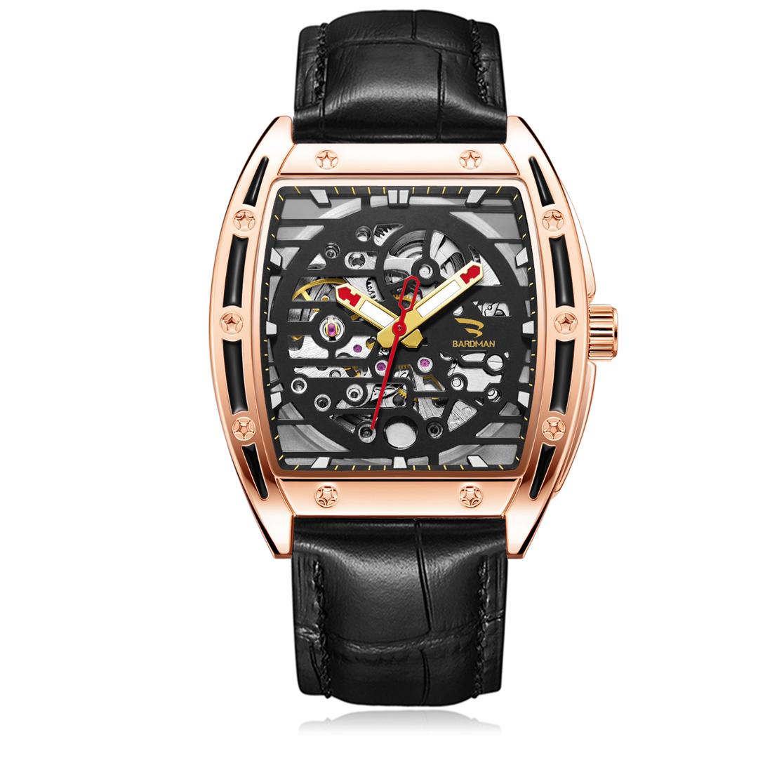 Deepmark Automatic Luxury Watch | 41mm | Power Reserve | Luminous Hands | Skeleton Dial | Water Resistant