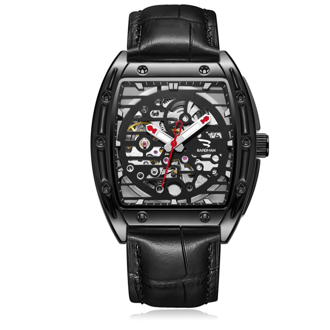Deepmark Automatic Luxury Watch | 41mm | Power Reserve | Luminous Hands | Skeleton Dial | Water Resistant