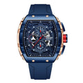 Chrono Prestige Quartz Luxury Watch | Auto Date | Water Resistant | Vintage Minimalist Design | Blue
