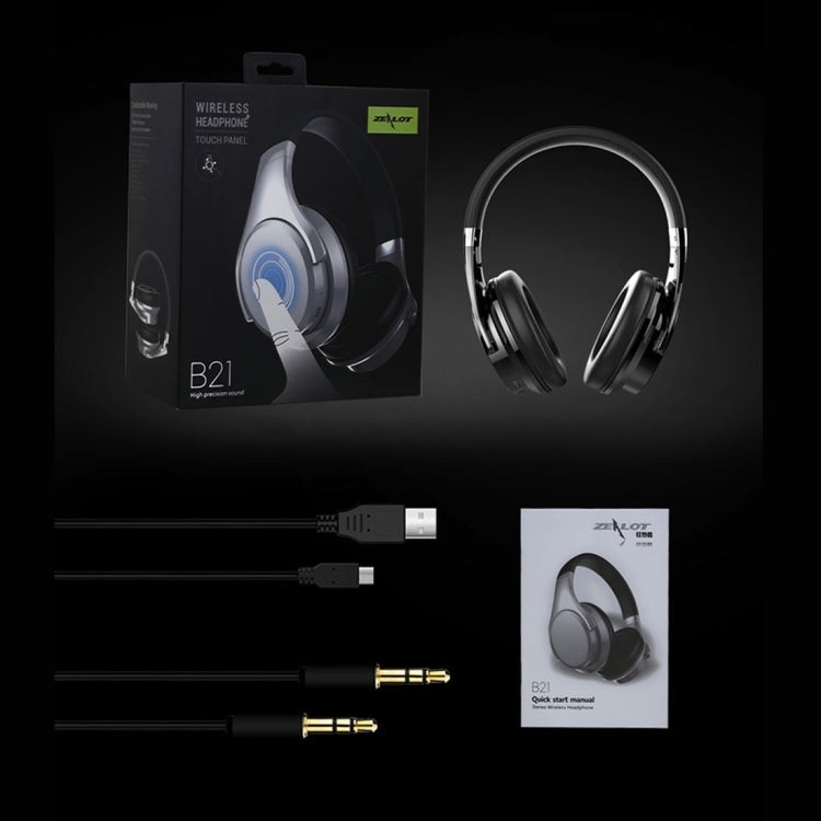 B21 Wireless Bluetooth Headphones – Deep Bass, Soft Over-Ear Comfort, 3.5mm AUX & Long Battery Life