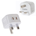 Maplin 2-Port USB-C 20W Power Delivery Wall Charger | Dual PD Fast Charge | iPhone & Android | 100-240V