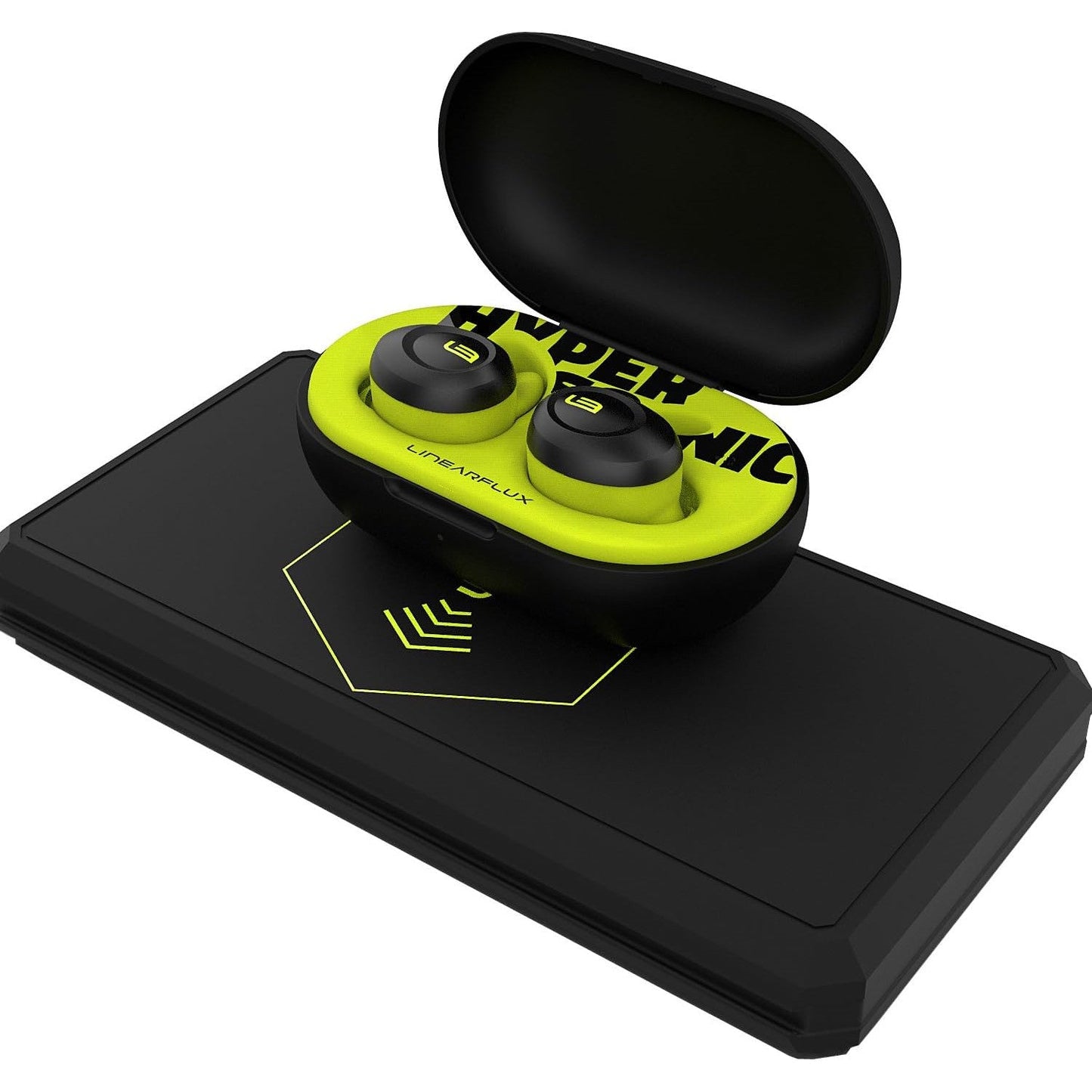 Maplin Hypersonic Sports Wireless Earbuds | IPX7 Waterproof | BT 5.0 | 20Hr+ Case | Qi & USB-C Charging