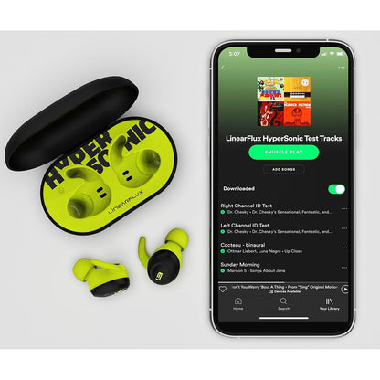 Maplin Hypersonic Sports Wireless Earbuds | IPX7 Waterproof | BT 5.0 | 20Hr+ Case | Qi & USB-C Charging