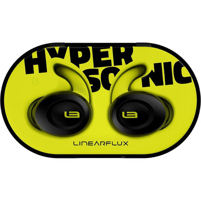 Maplin Hypersonic Sports Wireless Earbuds | IPX7 Waterproof | BT 5.0 | 20Hr+ Case | Qi & USB-C Charging