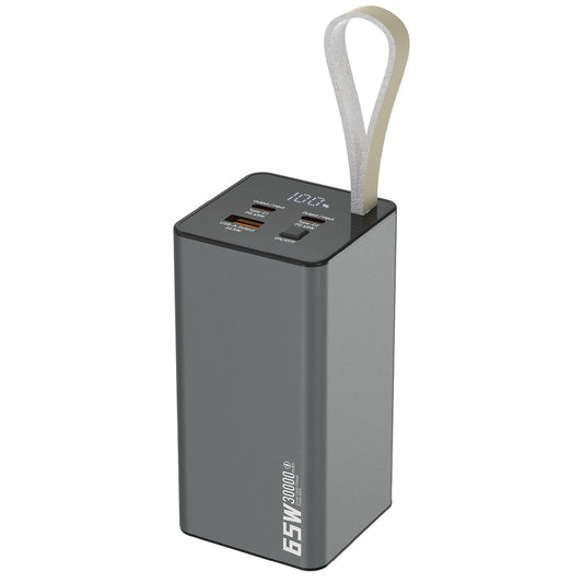 Maplin 30,000mAh Power Bank | 65W PD Fast Charging | USB-C & USB-A | LED Display