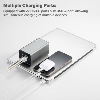 Maplin 30,000mAh Power Bank | 65W PD Fast Charging | USB-C & USB-A | LED Display