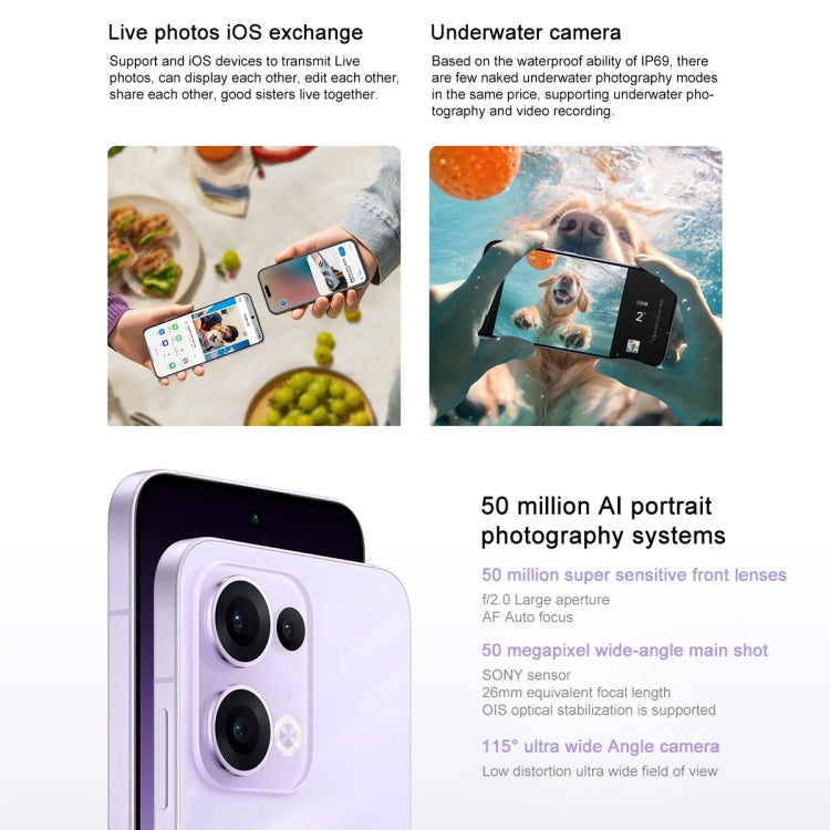 OPPO Reno13 5G | 16GB + 512GB | 6.59" AMOLED 120Hz | 50MP OIS | ColorOS 15 | Blue